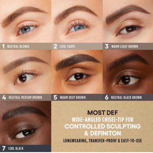 GXVE Most Def Brow Pencil 4 MED BROWN - Picture 7 of 14